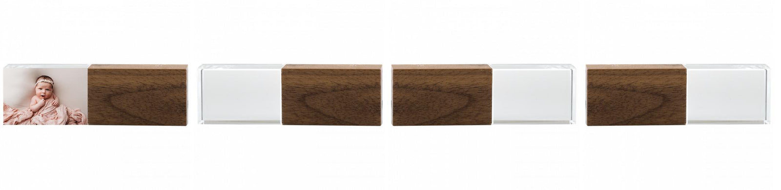 Crystal USB with Maple or Walnut Wood Lid The Photographer's Toolbox PD Custom Product  The Photographer's Toolbox