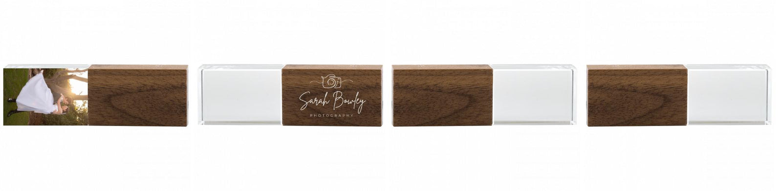 Crystal USB with Maple or Walnut Wood Lid The Photographer's Toolbox PD Custom Product  The Photographer's Toolbox