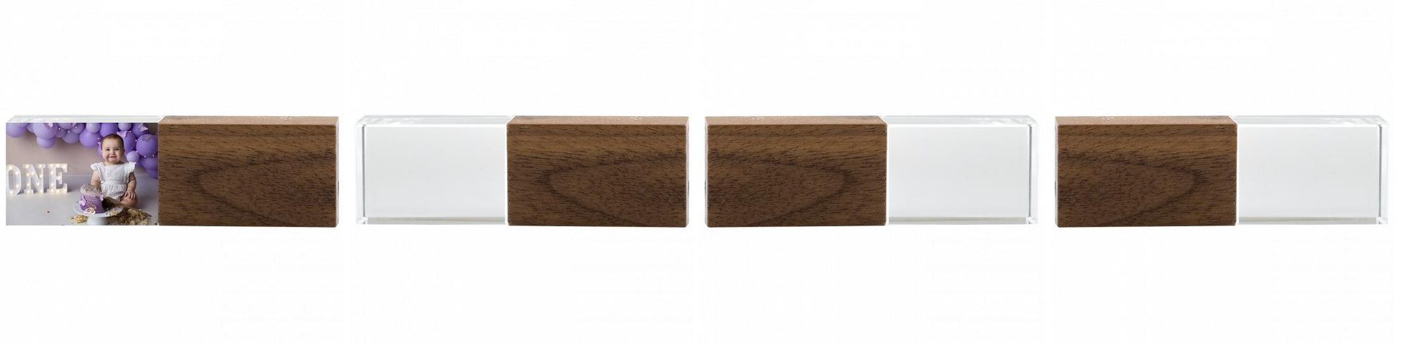 Crystal USB with Maple or Walnut Wood Lid The Photographer's Toolbox PD Custom Product  The Photographer's Toolbox