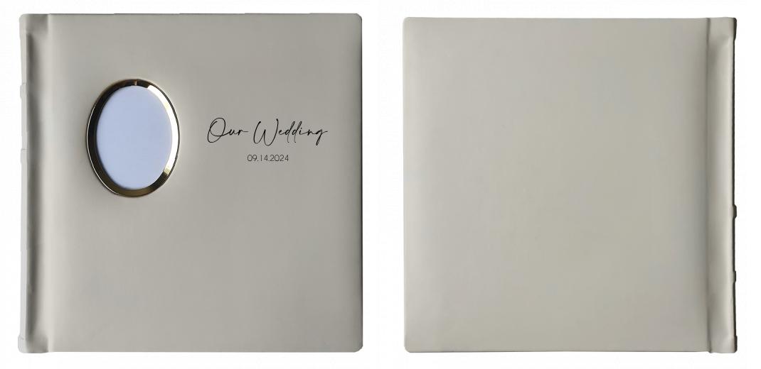 Square Mat IVORY - 20 &#34;sides&#34; with Photo Frame on Cover The Photographer's Toolbox PD Custom Product  The Photographer's Toolbox