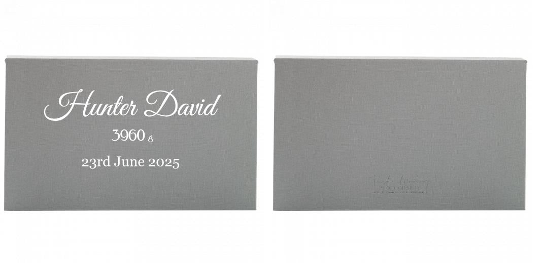 Fabric Print Box With 2 Areas - Can hold 6x4&#34; & 7x5&#34; photos. The Photographer's Toolbox PD Custom Product  The Photographer's Toolbox