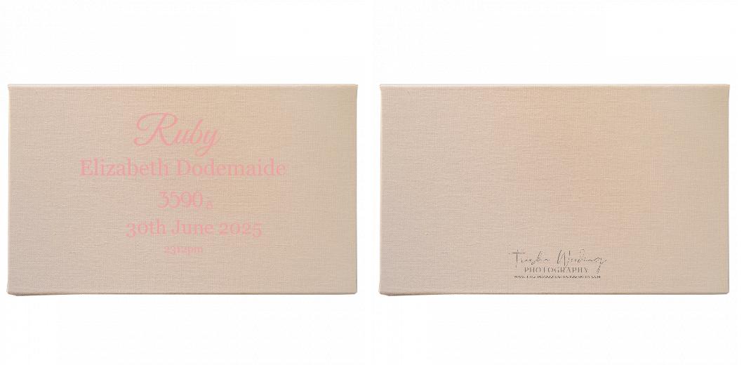 Fabric Print Box With 2 Areas - Can hold 6x4&#34; & 7x5&#34; photos. The Photographer's Toolbox PD Custom Product  The Photographer's Toolbox