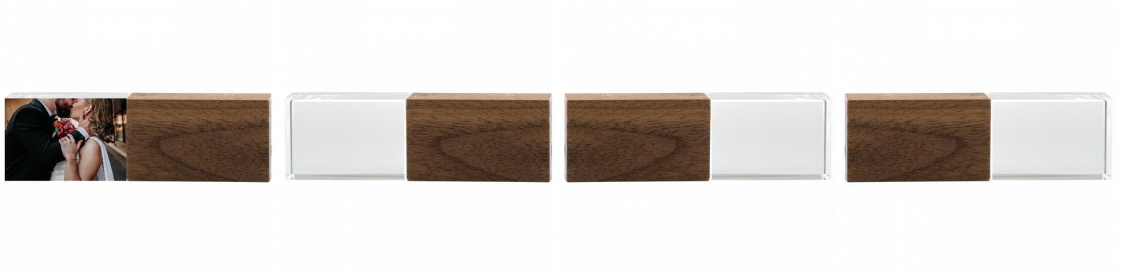 Crystal USB with Maple or Walnut Wood Lid The Photographer's Toolbox PD Custom Product  The Photographer's Toolbox