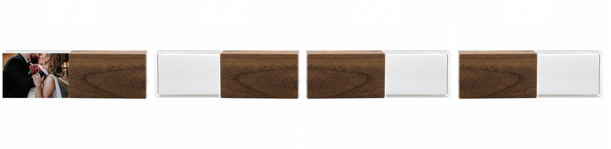 Crystal USB with Maple or Walnut Wood Lid The Photographer's Toolbox PD Custom Product  The Photographer's Toolbox