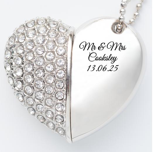 Jewelled Heart USB The Photographer's Toolbox PD Custom Product  The Photographer's Toolbox