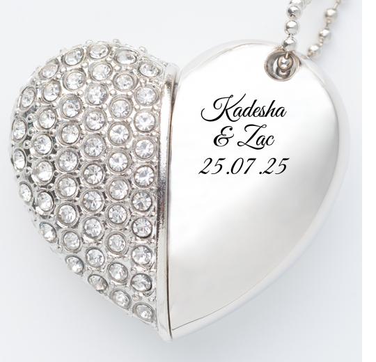 Jewelled Heart USB The Photographer's Toolbox PD Custom Product  The Photographer's Toolbox