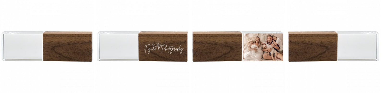 Crystal USB with Maple or Walnut Wood Lid The Photographer's Toolbox PD Custom Product  The Photographer's Toolbox