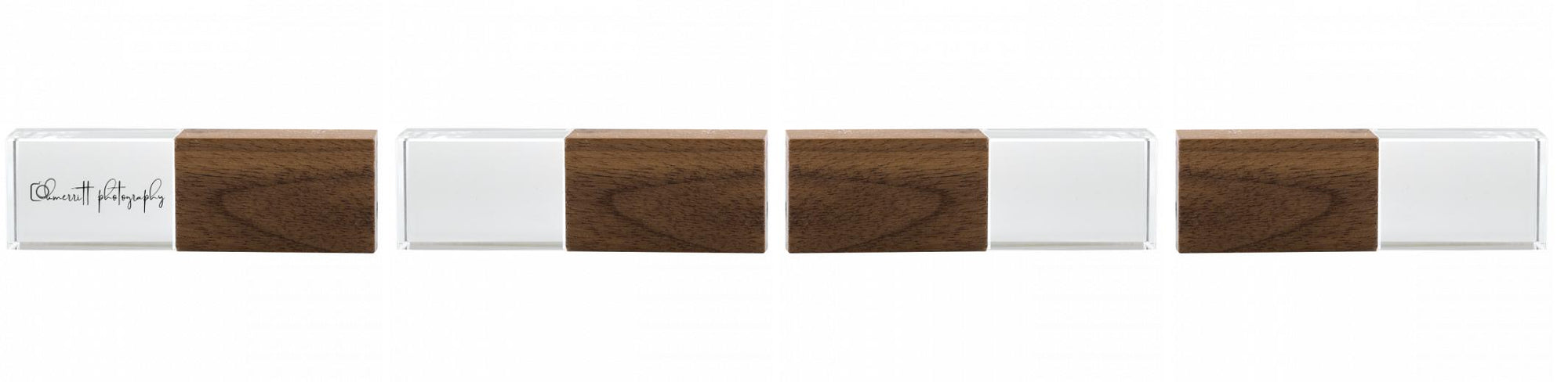 Crystal USB with Maple or Walnut Wood Lid The Photographer's Toolbox PD Custom Product  The Photographer's Toolbox