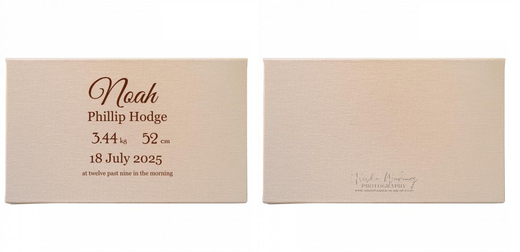 Fabric Print Box With 2 Areas - Can hold 6x4&#34; & 7x5&#34; photos. The Photographer's Toolbox PD Custom Product  The Photographer's Toolbox