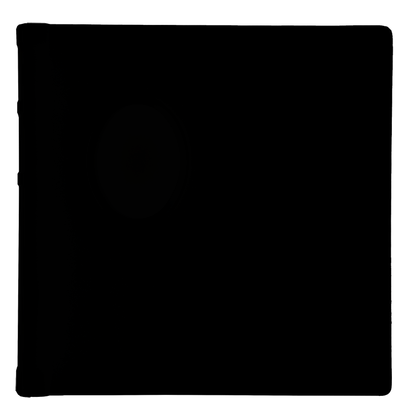 Square Mat BLACK - 20, 24, or 30 sides with photo frame on cover The Photographer's Toolbox PD Custom Product  The Photographer's Toolbox