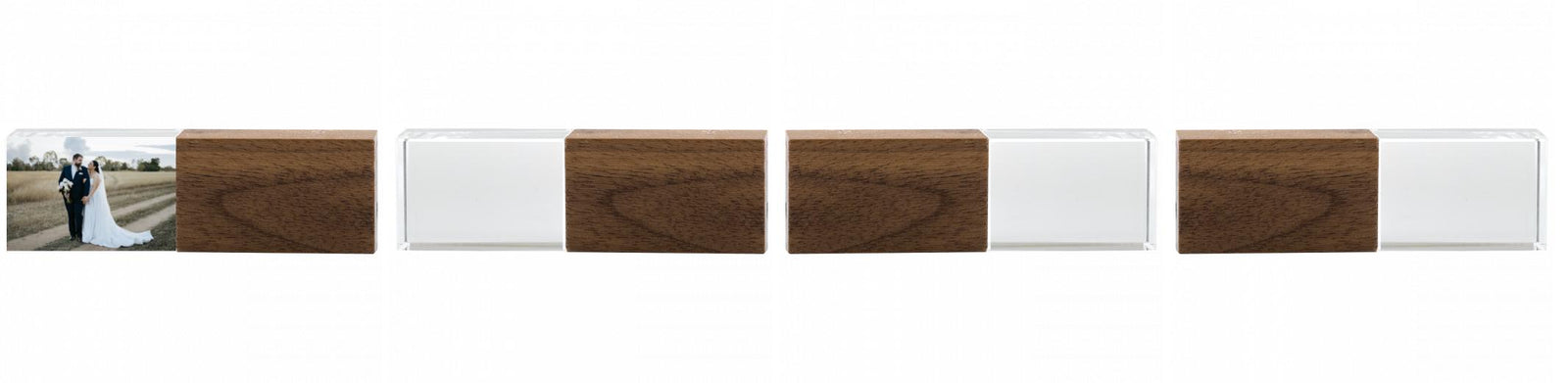 Crystal USB with Maple or Walnut Wood Lid The Photographer's Toolbox PD Custom Product  The Photographer's Toolbox