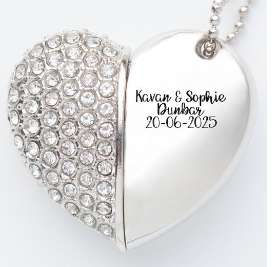 Jewelled Heart USB The Photographer's Toolbox PD Custom Product  The Photographer's Toolbox