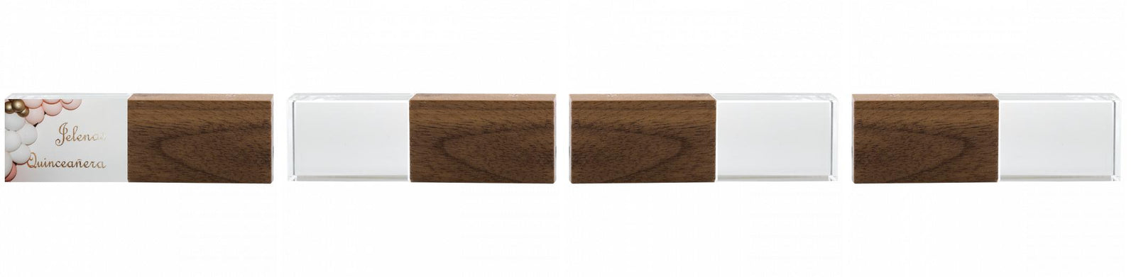 Crystal USB with Maple or Walnut Wood Lid The Photographer's Toolbox PD Custom Product  The Photographer's Toolbox