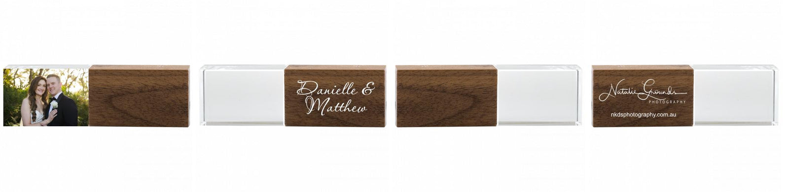 Crystal USB with Maple or Walnut Wood Lid The Photographer's Toolbox PD Custom Product  The Photographer's Toolbox