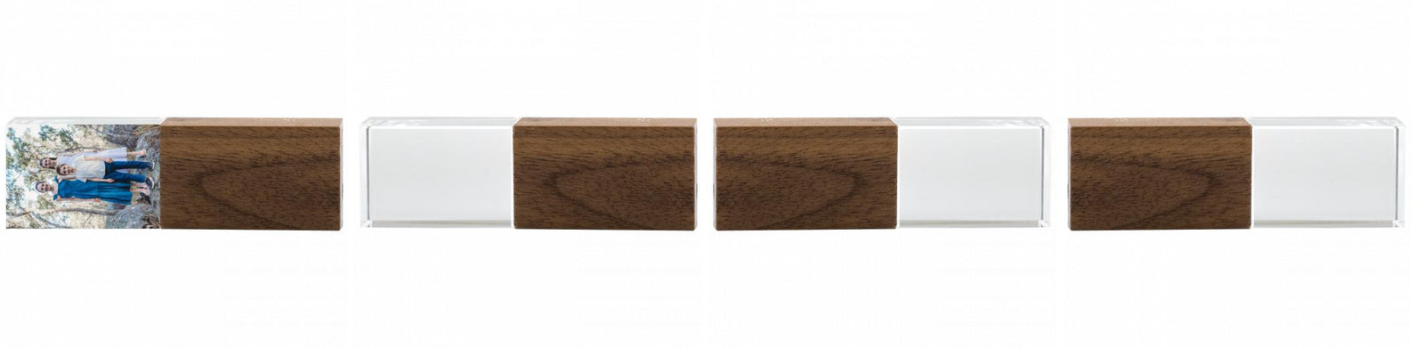 Crystal USB with Maple or Walnut Wood Lid The Photographer's Toolbox PD Custom Product  The Photographer's Toolbox