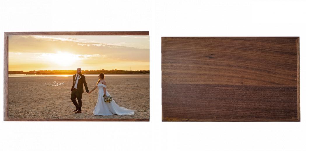 Wooden Box - Rectangle &#39;Walnut&#39; (Can hold 6x4&#34; or 7x5&#34; photos) The Photographer's Toolbox PD Custom Product  The Photographer's Toolbox