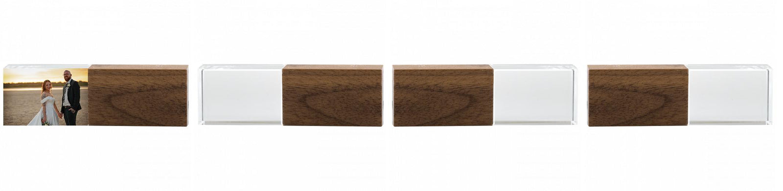 Crystal USB with Maple or Walnut Wood Lid The Photographer's Toolbox PD Custom Product  The Photographer's Toolbox