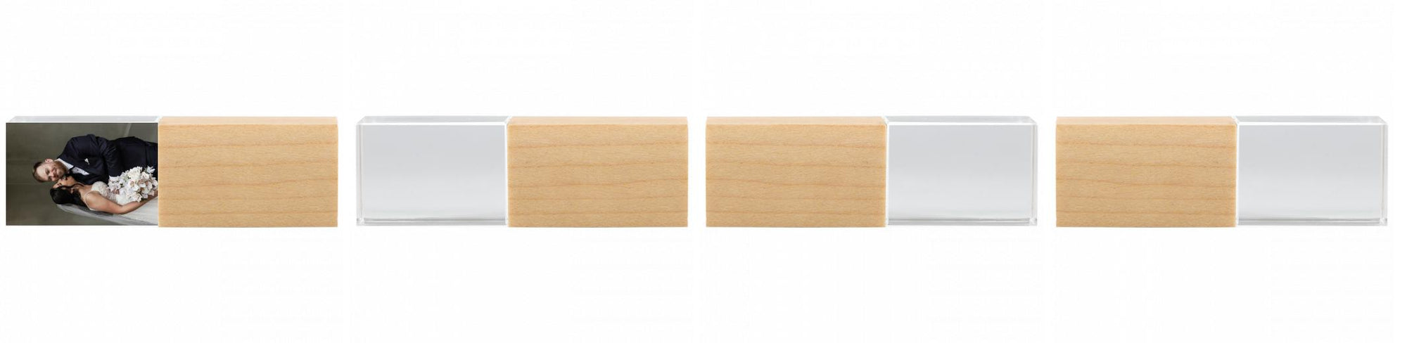 Crystal USB with Maple or Walnut Wood Lid The Photographer's Toolbox PD Custom Product  The Photographer's Toolbox