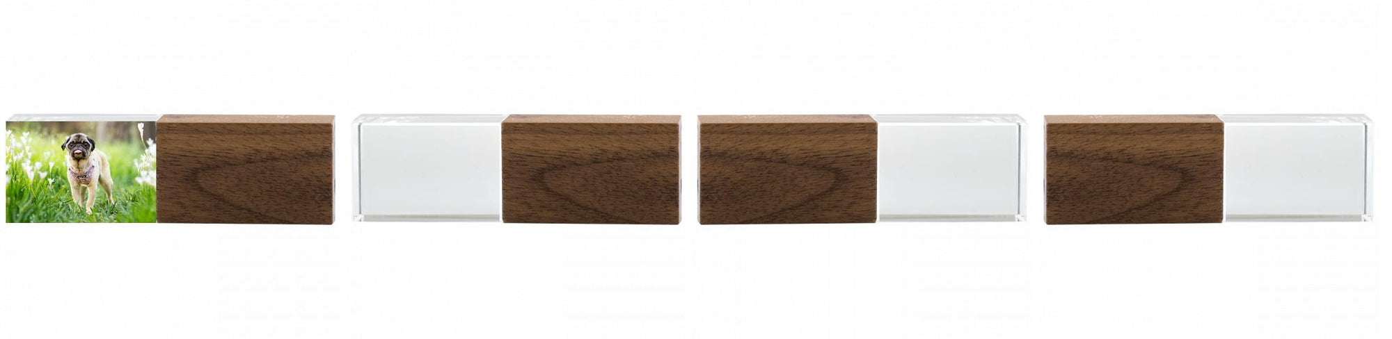 Crystal USB with Maple or Walnut Wood Lid The Photographer's Toolbox PD Custom Product  The Photographer's Toolbox