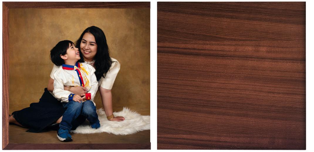 Wooden Box - Large Square &#39;Walnut&#39; (Can hold 6x4&#34; or 7x5&#34; photos) The Photographer's Toolbox PD Custom Product  The Photographer's Toolbox