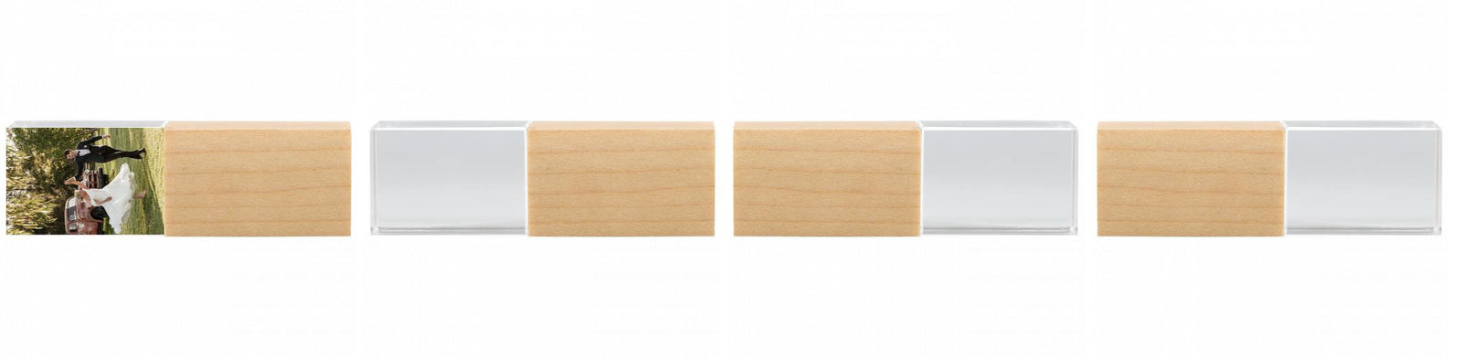 Crystal USB with Maple or Walnut Wood Lid The Photographer's Toolbox PD Custom Product  The Photographer's Toolbox