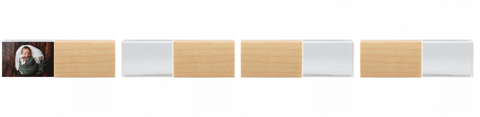 Crystal USB with Maple or Walnut Wood Lid The Photographer's Toolbox PD Custom Product  The Photographer's Toolbox