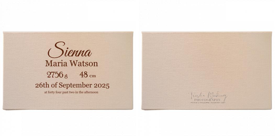 Fabric Print Box With 2 Areas - Can hold 6x4&#34; & 7x5&#34; photos. The Photographer's Toolbox PD Custom Product  The Photographer's Toolbox