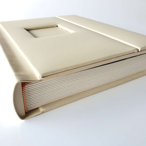 <strong>- 50% off  - FINAL STOCK -</strong>  5x7"- 20 photo - Classic Flip Cover Peel'n'Stick Photo Album - VERTICAL ivory The Photographer's Toolbox PD Custom Product  The Photographer's Toolbox