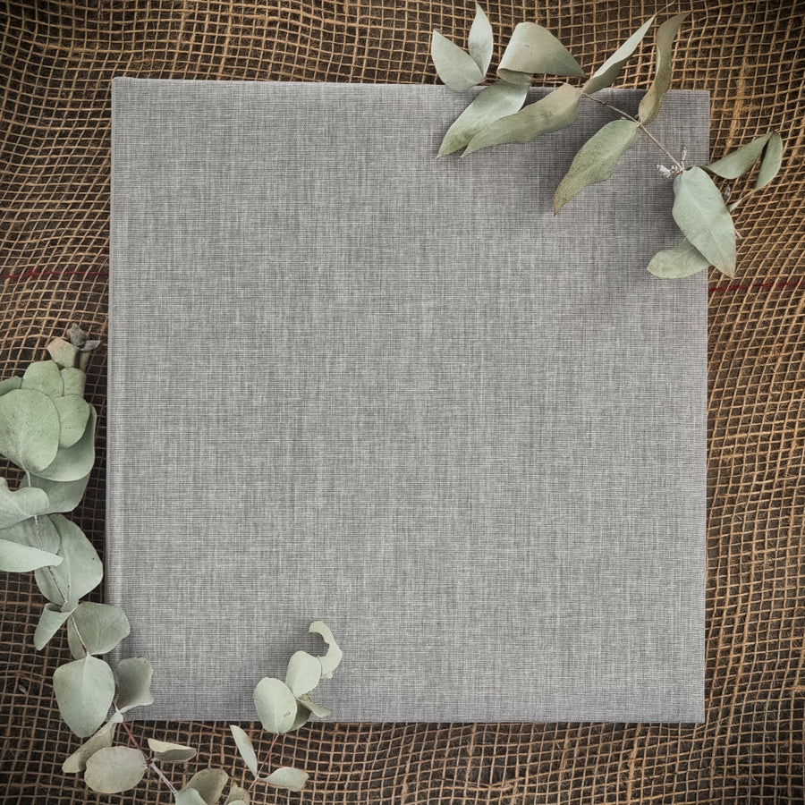 Dry Mount Photo Album - Grey Linen: 30 pages (60 Sides) The Photographer's Toolbox PD Custom Product  The Photographer's Toolbox