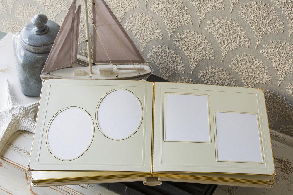 Square Mat IVORY - 24 "sides" with Photo Frame on Cover The Photographer's Toolbox PD Custom Product  The Photographer's Toolbox