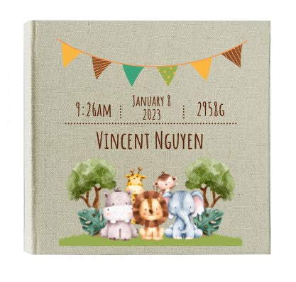 Traditional Slip-in Pocket Photo Album - 200 4x6"prints. Use our "Personalise Your Product" software to create your unique cover design. So many fun and beautiful design and font options - create something really special for your family memories. Australian owned and based business - Create your own or ask us for help!