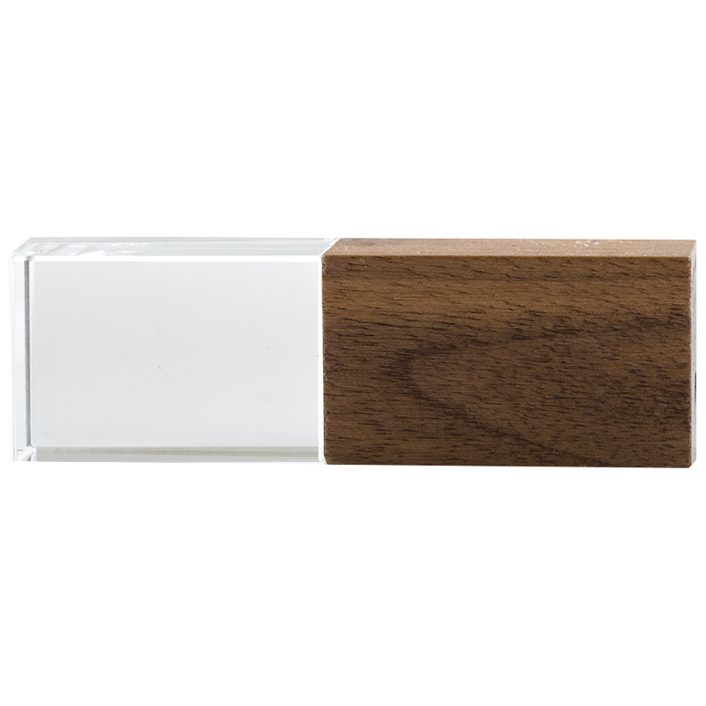 Crystal USB with Maple or Walnut Wood Lid The Photographer's Toolbox PD Custom Product 29.00 The Photographer's Toolbox
