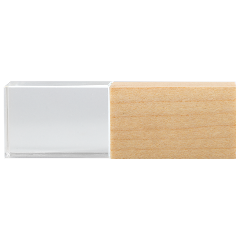 Crystal USB with Maple or Walnut Wood Lid The Photographer's Toolbox PD Custom Product 23.00 The Photographer's Toolbox