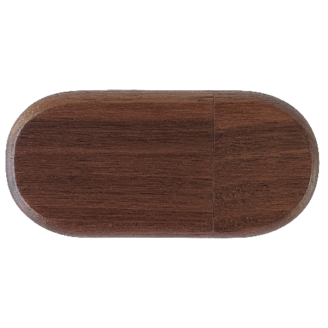 Oval USB with flip top box