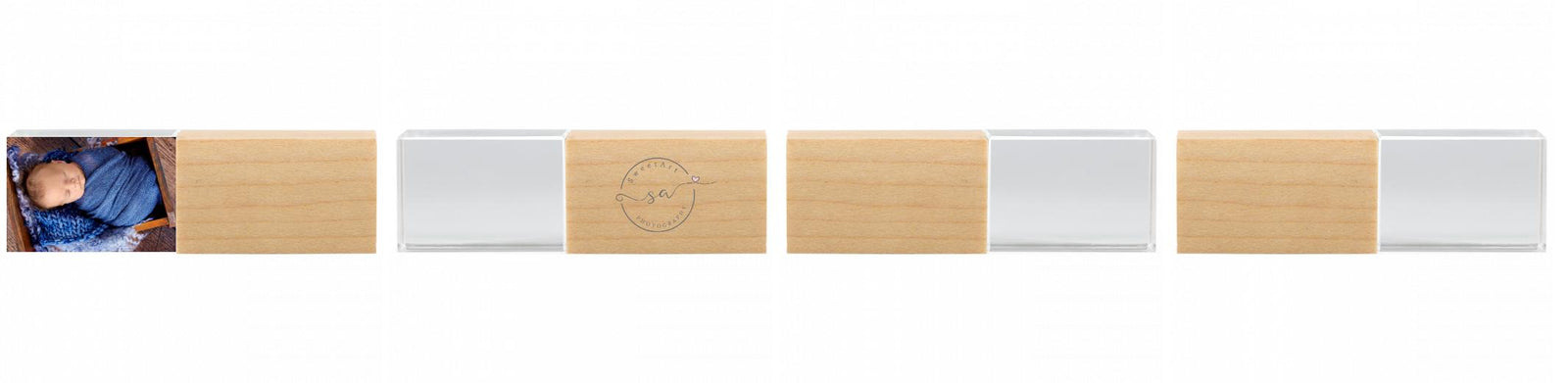 Crystal USB with Maple or Walnut Wood Lid The Photographer's Toolbox PD Custom Product 39.00 The Photographer's Toolbox