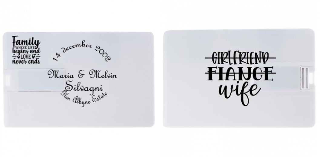 Wafer USB - credit card size The Photographer's Toolbox PD Custom Product 47.00 The Photographer's Toolbox