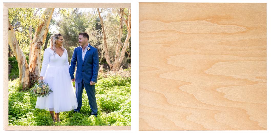 Wooden Box  - Large Square 'Maple' (Can hold 6x4″ or 7x5″ photos) The Photographer's Toolbox PD Custom Product 86.00 The Photographer's Toolbox