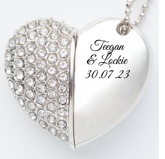 Jewelled Heart USB The Photographer's Toolbox PD Custom Product 41.00 The Photographer's Toolbox