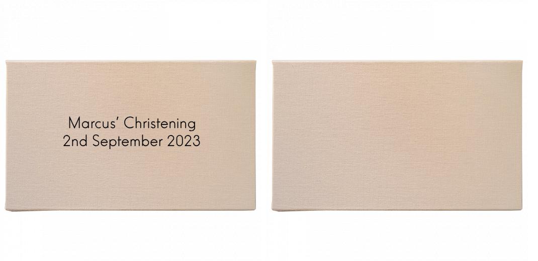 Fabric Print Box With 2 Areas - Can hold 6x4″ & 7x5″ photos. The Photographer's Toolbox PD Custom Product 74.00 The Photographer's Toolbox