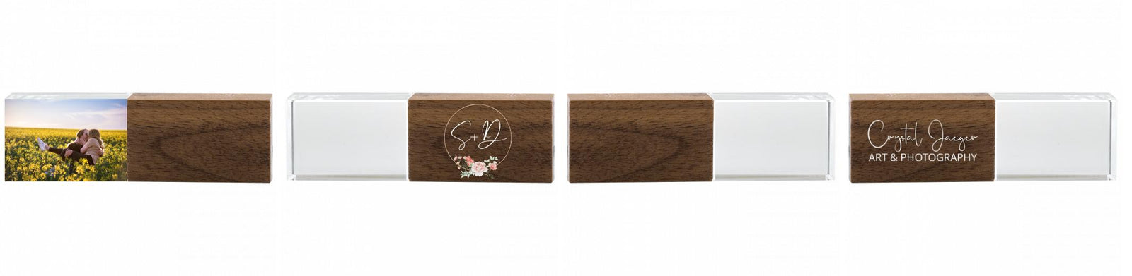 Crystal USB with Maple or Walnut Wood Lid The Photographer's Toolbox PD Custom Product 47.00 The Photographer's Toolbox