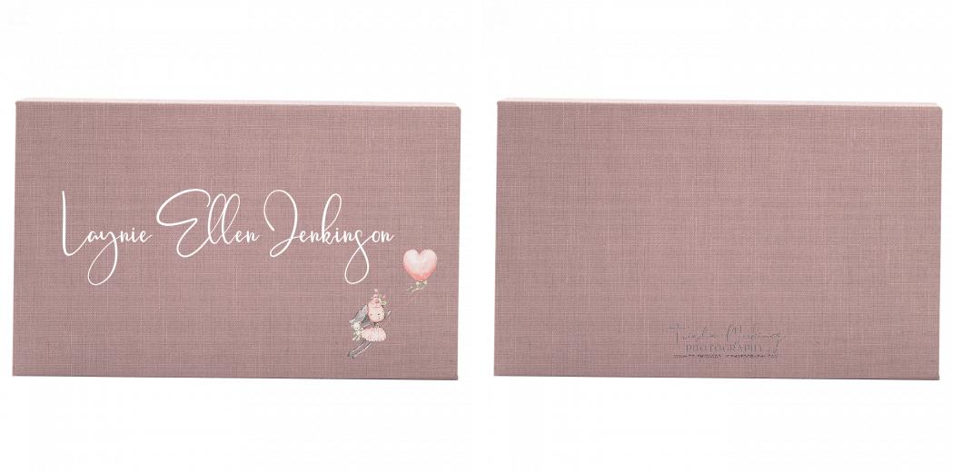 Fabric Print Box With 2 Areas - Can hold 6x4″ & 7x5″ photos. The Photographer's Toolbox PD Custom Product 86.00 The Photographer's Toolbox