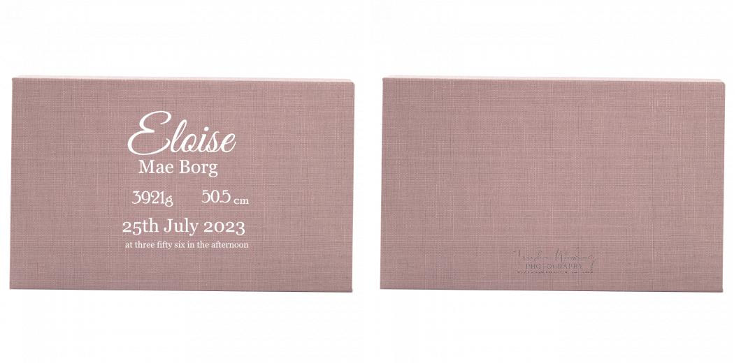 Fabric Print Box With 2 Areas - Can hold 6x4″ & 7x5″ photos. The Photographer's Toolbox PD Custom Product 86.00 The Photographer's Toolbox