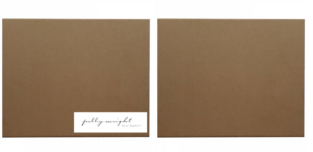 MEDIUM Gift Box - with FREE lid printing - White or Brown.  Can hold 7x5″ photo album. The Photographer's Toolbox PD Custom Product 27.00 The Photographer's Toolbox