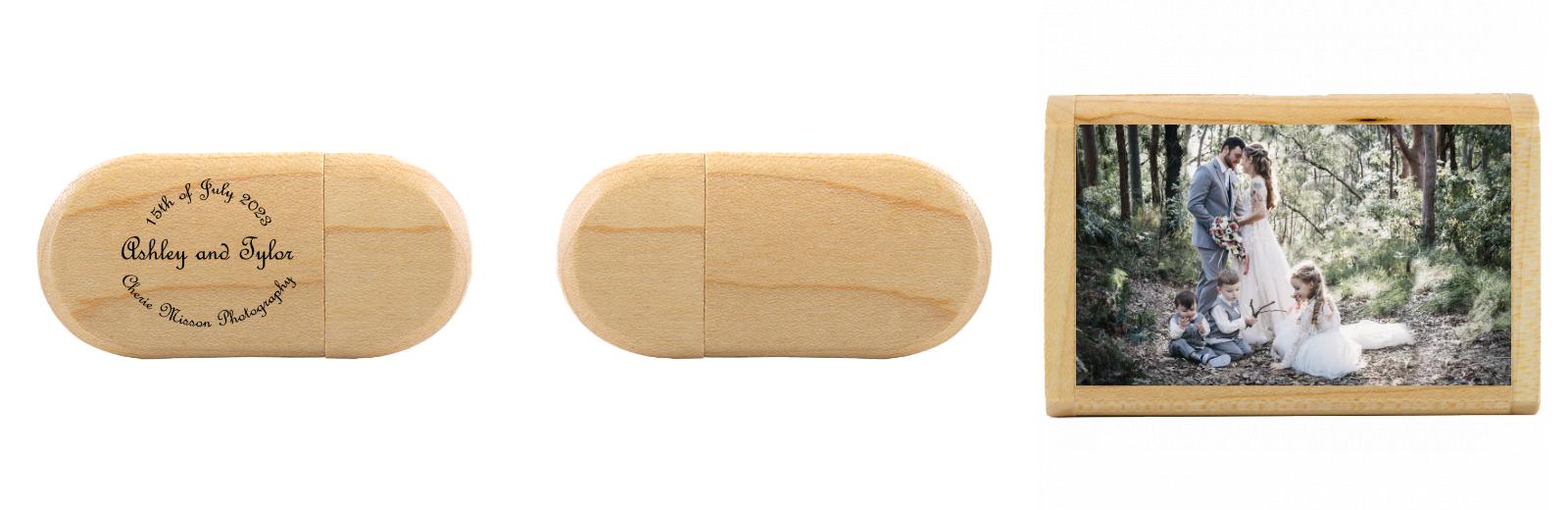 Oval USB with flip top box The Photographer's Toolbox PD Custom Product 68.00 The Photographer's Toolbox