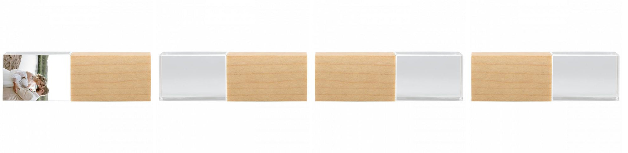 Crystal USB with Maple or Walnut Wood Lid The Photographer's Toolbox PD Custom Product 45.00 The Photographer's Toolbox