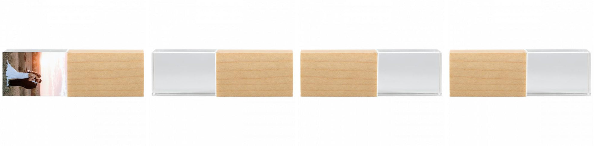 Crystal USB with Maple or Walnut Wood Lid The Photographer's Toolbox PD Custom Product 45.00 The Photographer's Toolbox