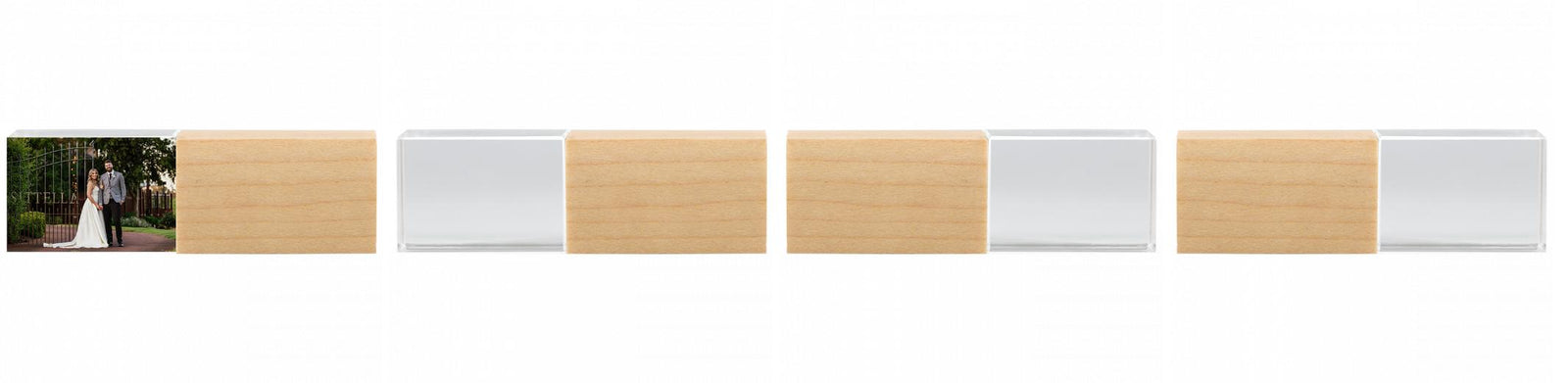 Crystal USB with Maple or Walnut Wood Lid The Photographer's Toolbox PD Custom Product  The Photographer's Toolbox