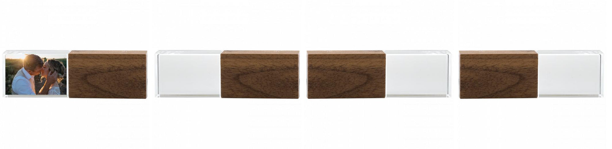 Crystal USB with Maple or Walnut Wood Lid The Photographer's Toolbox PD Custom Product  The Photographer's Toolbox