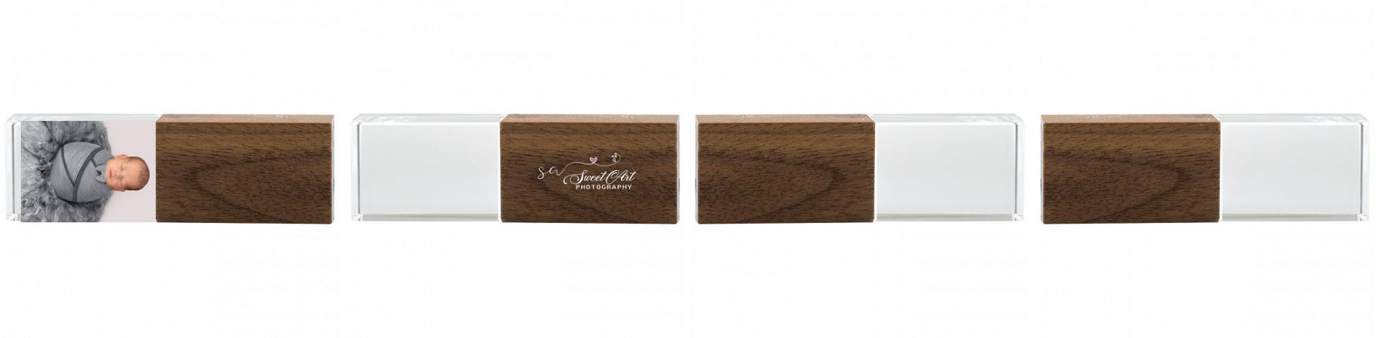 Crystal USB with Maple or Walnut Wood Lid The Photographer's Toolbox PD Custom Product  The Photographer's Toolbox