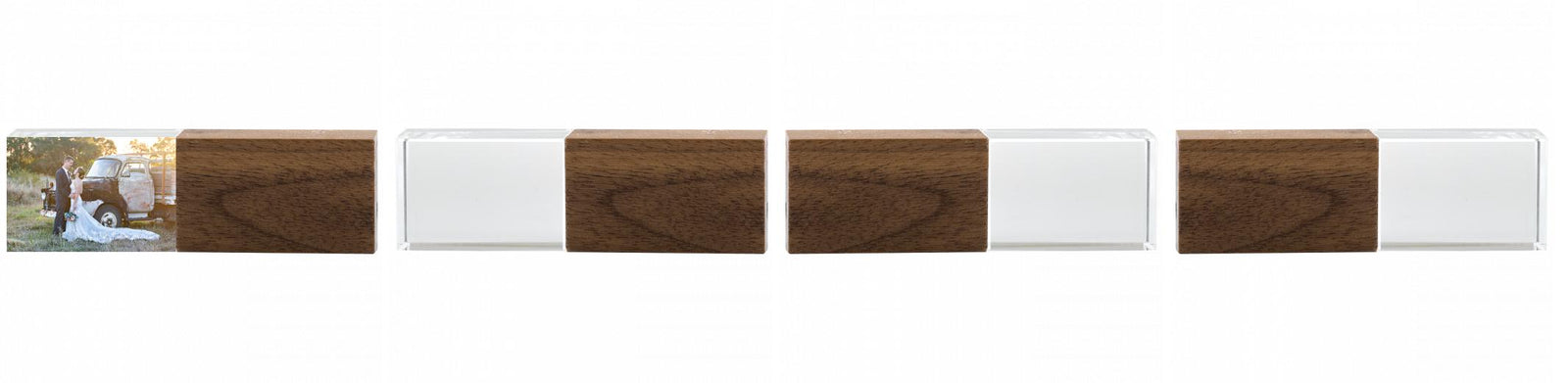 Crystal USB with Maple or Walnut Wood Lid The Photographer's Toolbox PD Custom Product  The Photographer's Toolbox
